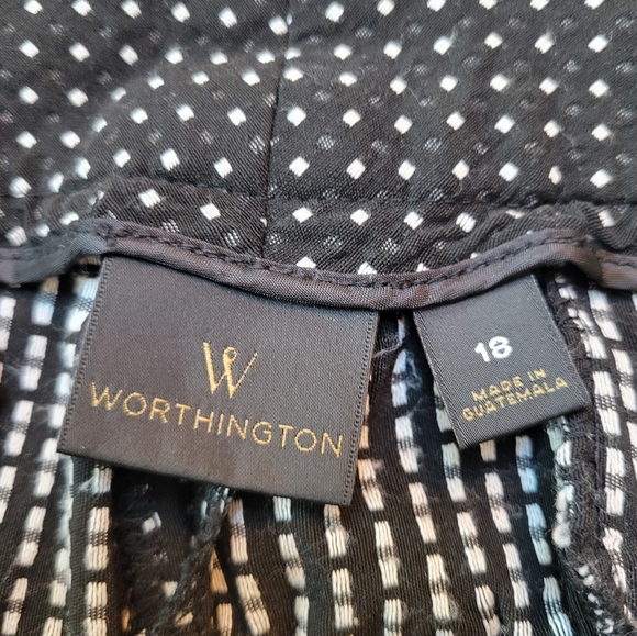 Black with white pocodot Capri pants - Picture 2 of 2